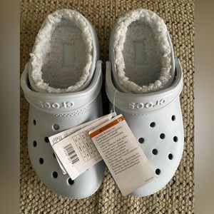 Brand new closed lined Crocs